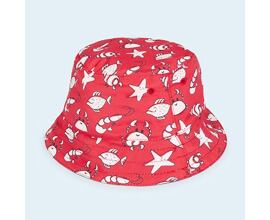 letní dětský klobouk s UV filtrem červený Mayoral 10406-65