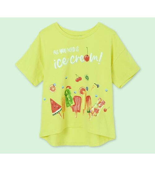 crop triko dívčí letní ice cream Mayoral 6021