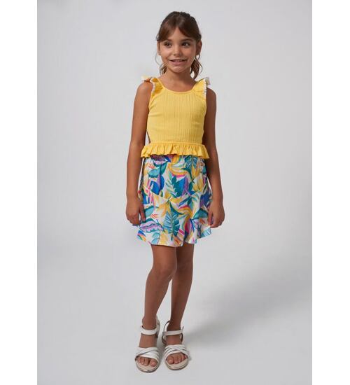 dívčí letní top s pestrobarevnou sukní Mayoral 6967-23