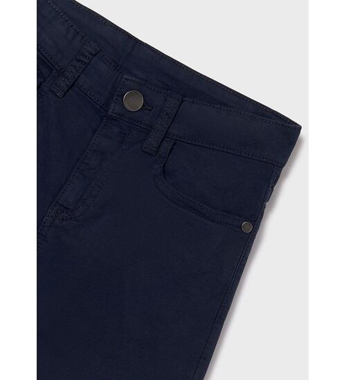 chlapecké modré plátěné slim kalhoty Mayoral 520-95