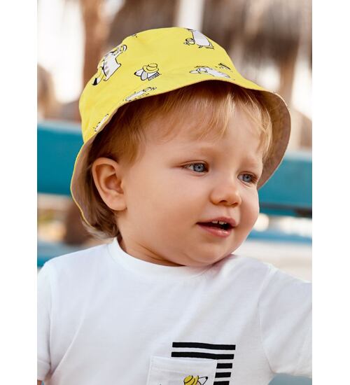 letní dětský klobouk s UV filtrem žlutý Mayoral 10406-64