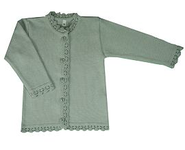 elegantní dívčí svetr bavlněný přízový šedý