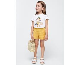 dětské tričko s obrázkem a šortky s kanýrky Mayoral 3266-21