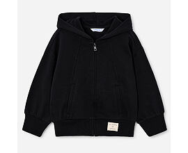 crop top mikina dětská černá na zip Mayoral 4449-70