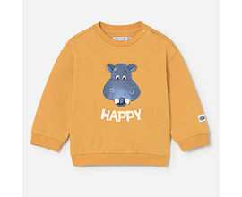 dětská veselá mikina s obrázkem hrošíka Mayoral 1402-21