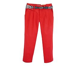 červené dívčí plátěné kalhoty Mayoral 3569