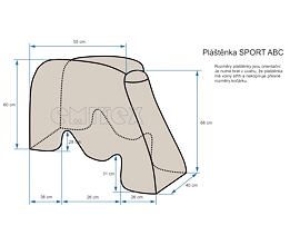 pláštěnka na sportovní kočárek s přehazovací rukojeťí 