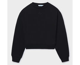 crop top mikina černá dívčí Mayoral 7422-17