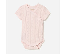 kojenecké body růžové s krátkým rukávem Mayoral 1701-80