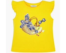 žluté dívčí triko