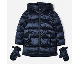 prošívaný zimní kabát s rukavicemi Mayoral 4490-65