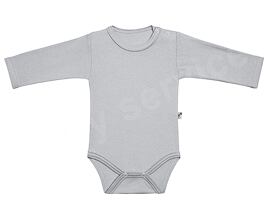 bodyčko jednobarevné šedé Baby service