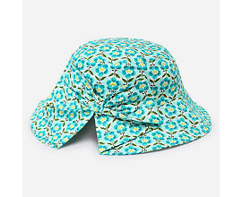 dívčí letní bavlněný klobouk s kytičkami Mayoral 10190-86