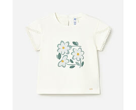 letní tričko s obrázkem květin Mayoral 1079-91 pro holčičky batolata