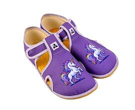 barefoot dětské bačkory Antal Rascal Unicorn