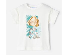 dětské obrázkové tričko panenka Mayoral 3038-70