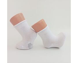 kojenecké ponožky Trepon bílé ruličkový lem