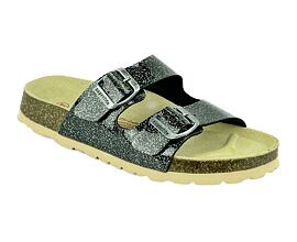 Superfit pantofle černé se třpytem 0-800111-0100
