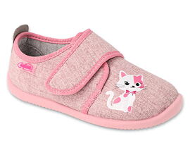 dívčí barefoot bačkory Befado Softer s kočičkou 902Y041