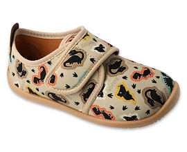 dětské barefoot bačkory Befado Softer s dinosaury 902X056