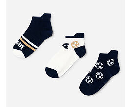 chlapecké nízké ponožky fotbal 3 kusy Mayoral 10183-54