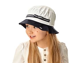 dívčí letní klobouček se stuhou Marika luna