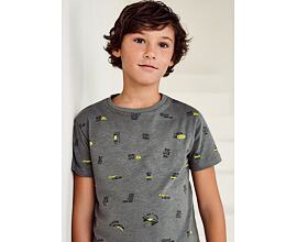 chlapecké tričko s nápisy Mayoral 6012-20