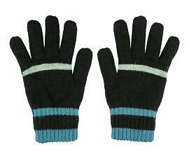 teplé prstové rukavice pletené dvojité na 10 až 12 let