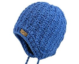 kojenecká zimní čepice bez bambule Pletex H125 modrá