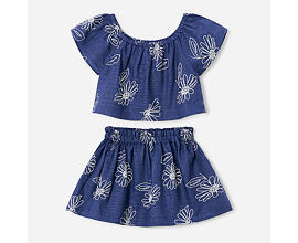 letní dívčí komplet halenka se sukní Mayoral 3947-58