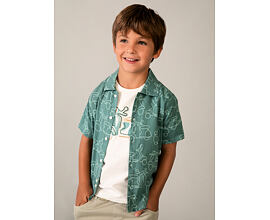 dětská letní košile s obrázky skútru Mayoral 3115-26