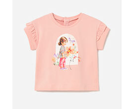 dětské letní tričko s holčičkou Mayoral 1080-97