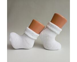 kojenecké froté bílé ponožky
