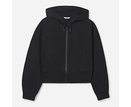 Dívčí crop top mikina se zipem, kapucí a kapsami Mayoral.