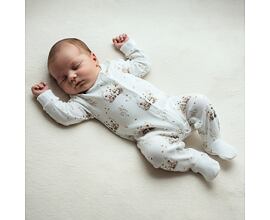 kojenecký bavlněný overal Baby service s medvídky