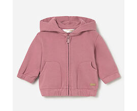 kojenecká mikinka na zip s kapucí pro holčičku Mayoral 1488-20