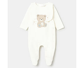 kojenecký overal a slintáček s medvídkem Mayoral 1714-86