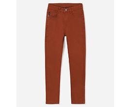 chlapecké bavlněné kalhoty v cihlové barvě Mayoral 582-11