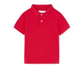 dětské červené triko s límečkem Mayoral 102-43