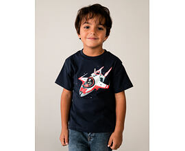 dětské tričko v vesmírnou lodí Mayoral 3067-76
