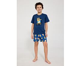 letní chlapecké pyžamo s potiskem kapybary na skateboardu Cornette