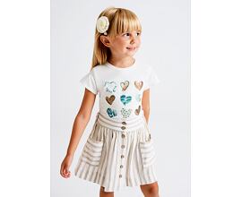 dětská letní pruhovaná sukně na knoflíčky Mayoral 3903-15