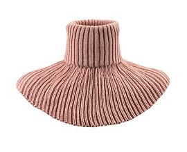 dívčí pletený nákrčník růžový Pletex od 2 do 6 let