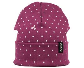 dívčí bavlněná čepice RDX se stříbrnými puntíky