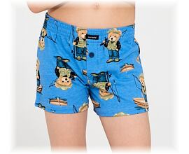 Cornette dětské volné trenýrky s medvídkem rybářem 714/07