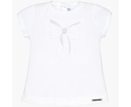 bílé tričko s výšivkou Mayoral 105 dívčí velikost 74 až 86