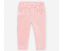 pohodlné teplé kojenecké růžové kalhoty