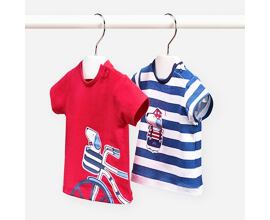 kojenecká letní trička s pejsky Mayoral 1095-55 Red