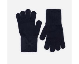 prstové pletené rukavice dívčí Mayoral 10333-88 modré