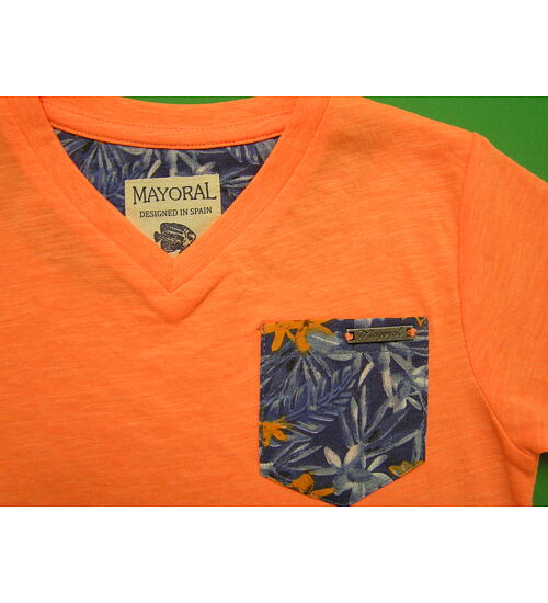 chlapecké triko v barvě oranžové
